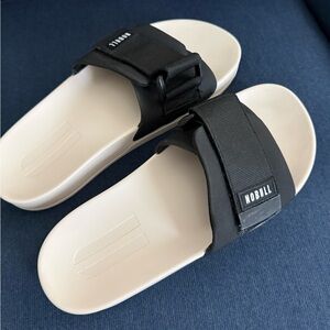NOBULL Black and Cream Slides